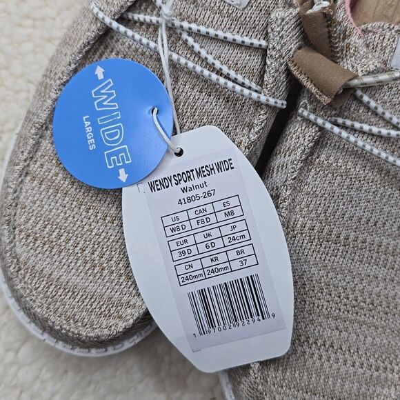 NWT Hey Dude Wendy Sport Mesh Wide Walnut Size 8D - Picture 5 of 8